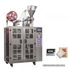 Máquina de embalagem de saco de café por gotejamento com envelope externo
