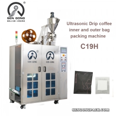 embalagem de saco de café por gotejamento